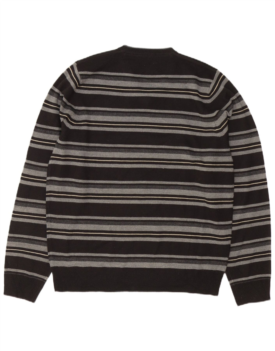 Marks & Spencer Herre Autograf V-hals sweater Medium Sort Stribet