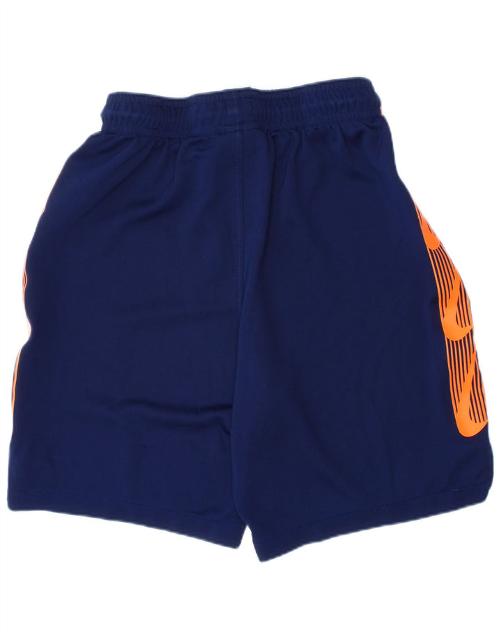 Nike drenge Dri Fit grafiske sportsshorts 10-11 år Medium marineblå