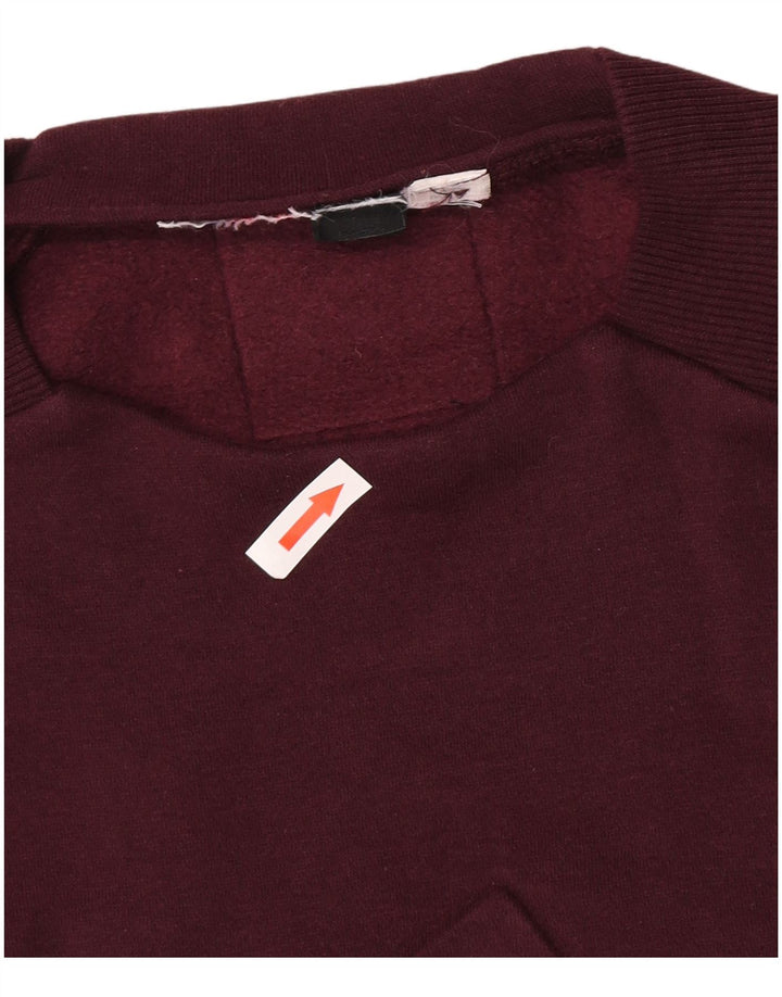 Adidas grafisk sweatshirt til mænd, lille rødbrun
