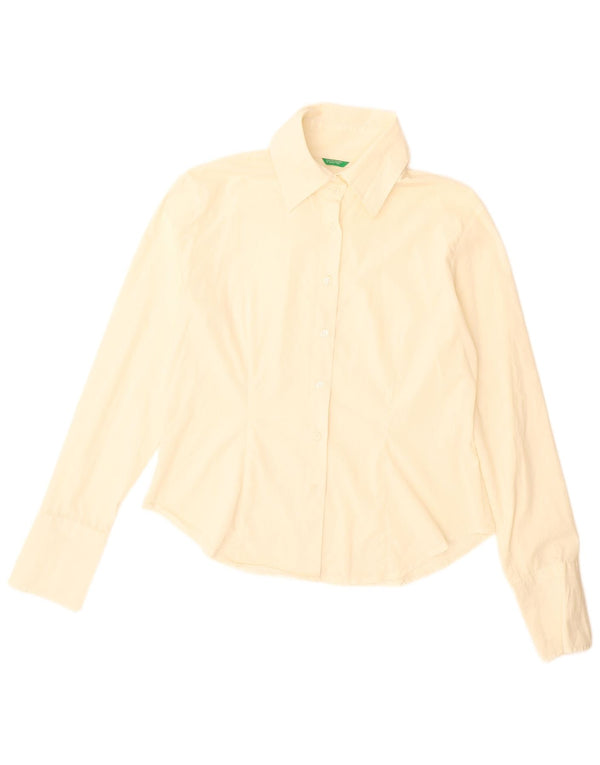 Benetton Dameskjorte UK 16 Large Off White