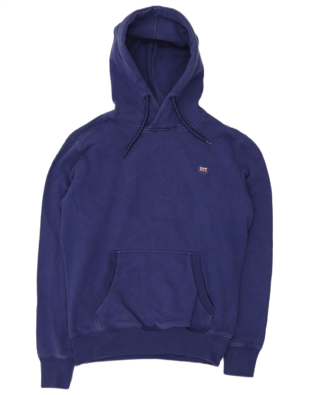 SUPERDRY Hættetrøje til mænd mellemblå bomuld