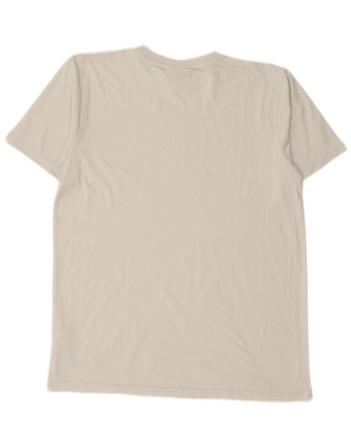 ELLESSE Herre grafisk T-shirt top mellemgrå bomuld