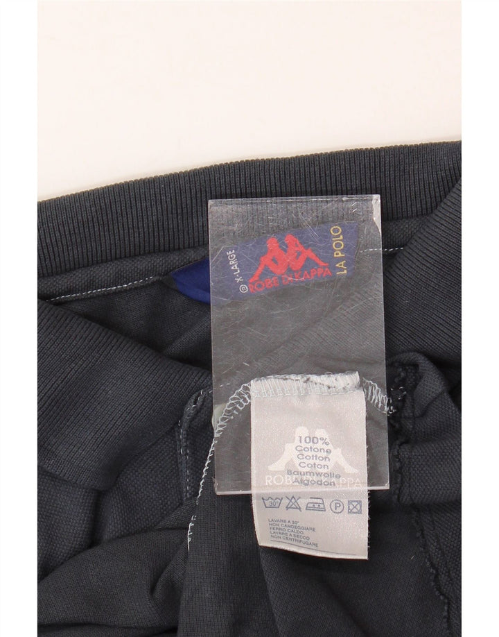 KAPPA herre poloshirt XL marineblå bomuld