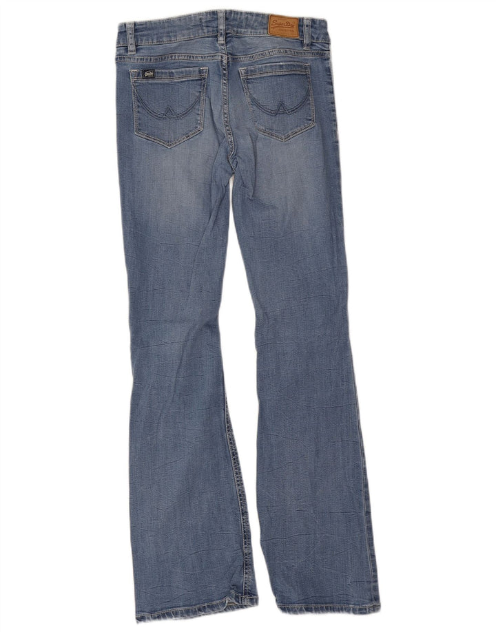 Superdry Zadie Flared Jeans til kvinder W26 L30 Blå Lyocell