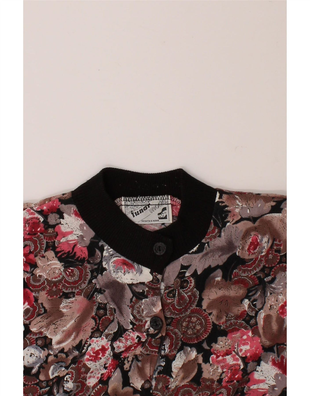 VINTAGE Womens Cardigan Top UK 12 Medium Multicoloured Floral Vintage Vintage and Second-Hand Vintage from Messina Hembry 