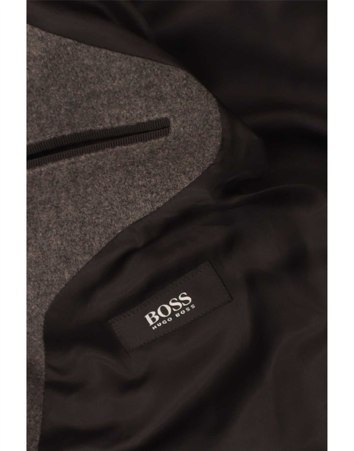 Hugo Boss Herre Overfrakke UK 38 Medium Grå