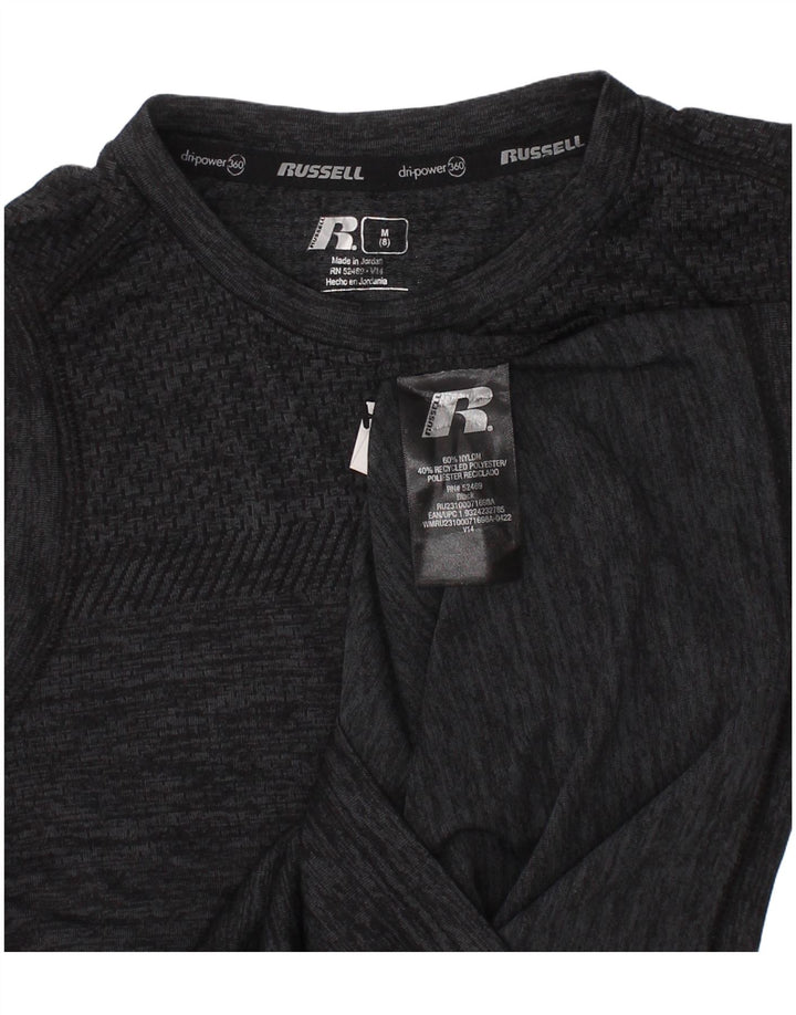 RUSSELL ATHLETIC Drenge Dri-Power Vest Top 7-8 år Medium Grå Flecked