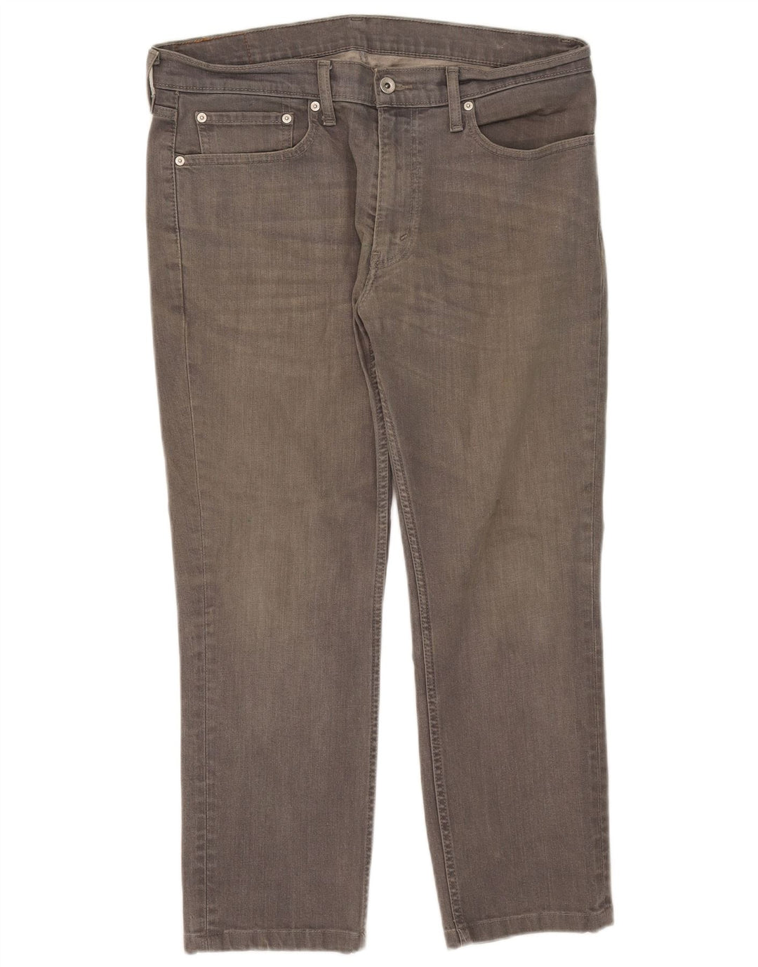 Levi's Herre 511 Cropped Slim Jeans W36 L25 Grå Bomuld
