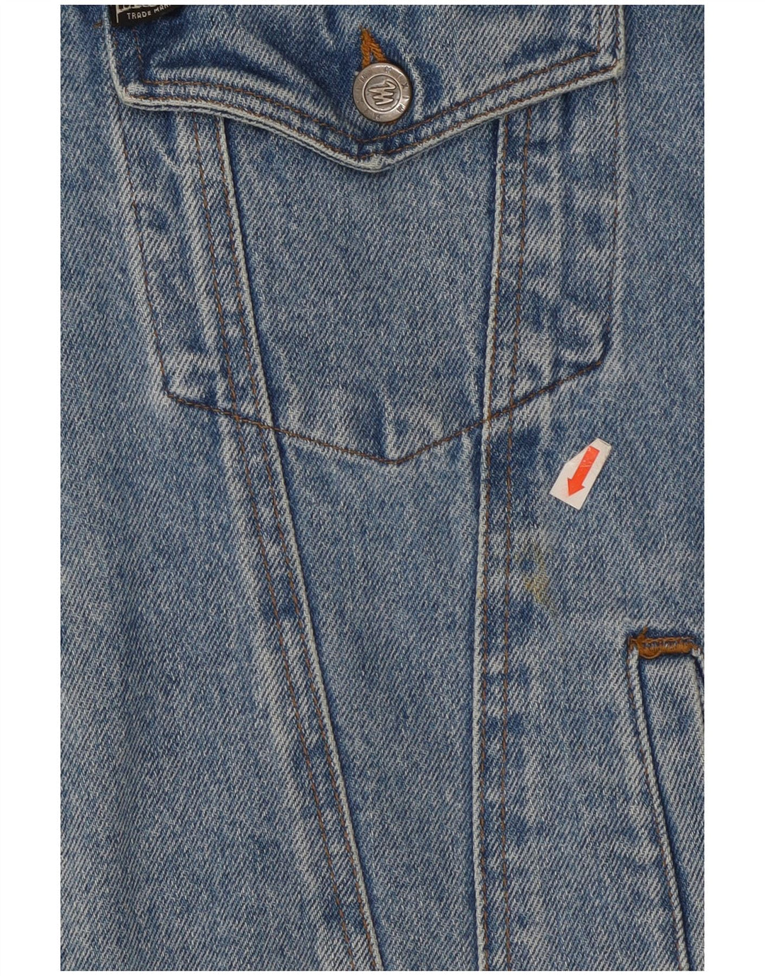 Vintage Dame denimjakke UK 20 2XL Blå Bomuld