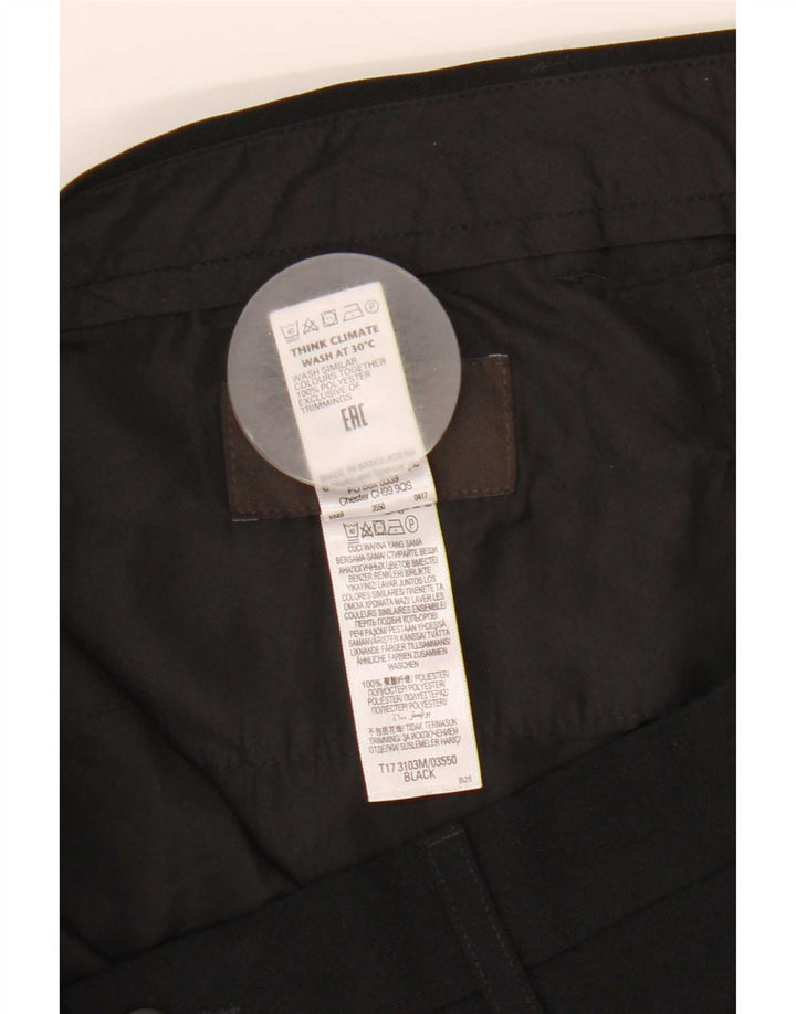 Marks & Spencer Herre Tailored Fit Chino Bukser W34 L31 Sort Polyester