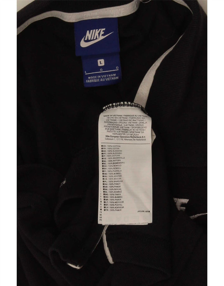 Nike herre poloshirt stor sort bomuld