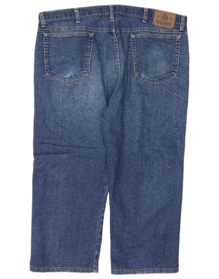 Wrangler herre cropped jeans W40 L24 blå bomuld
