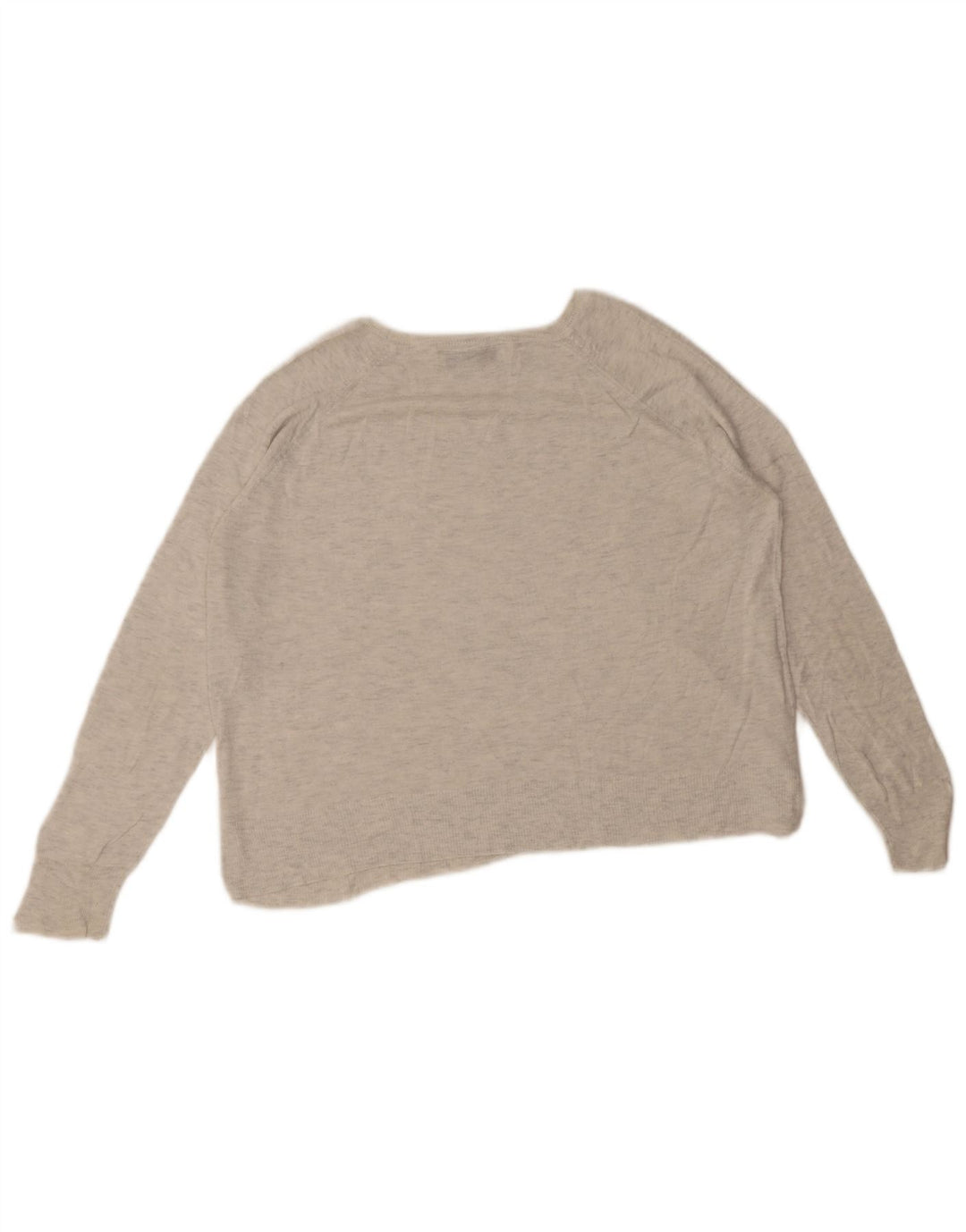 Zara Dame Boat Neck Jumper Sweater UK 14 Medium Grey