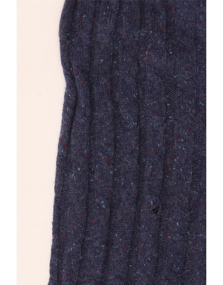 JACK WILLS Herre Crew Neck trøje Sweater Large Navy Blue Flecked