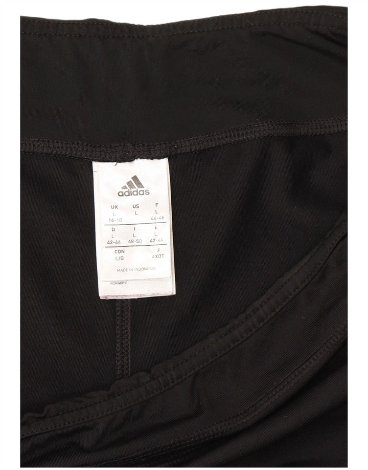 Adidas Womens Climalite træningsdragt bukser UK 16/18 Large Black Polyester