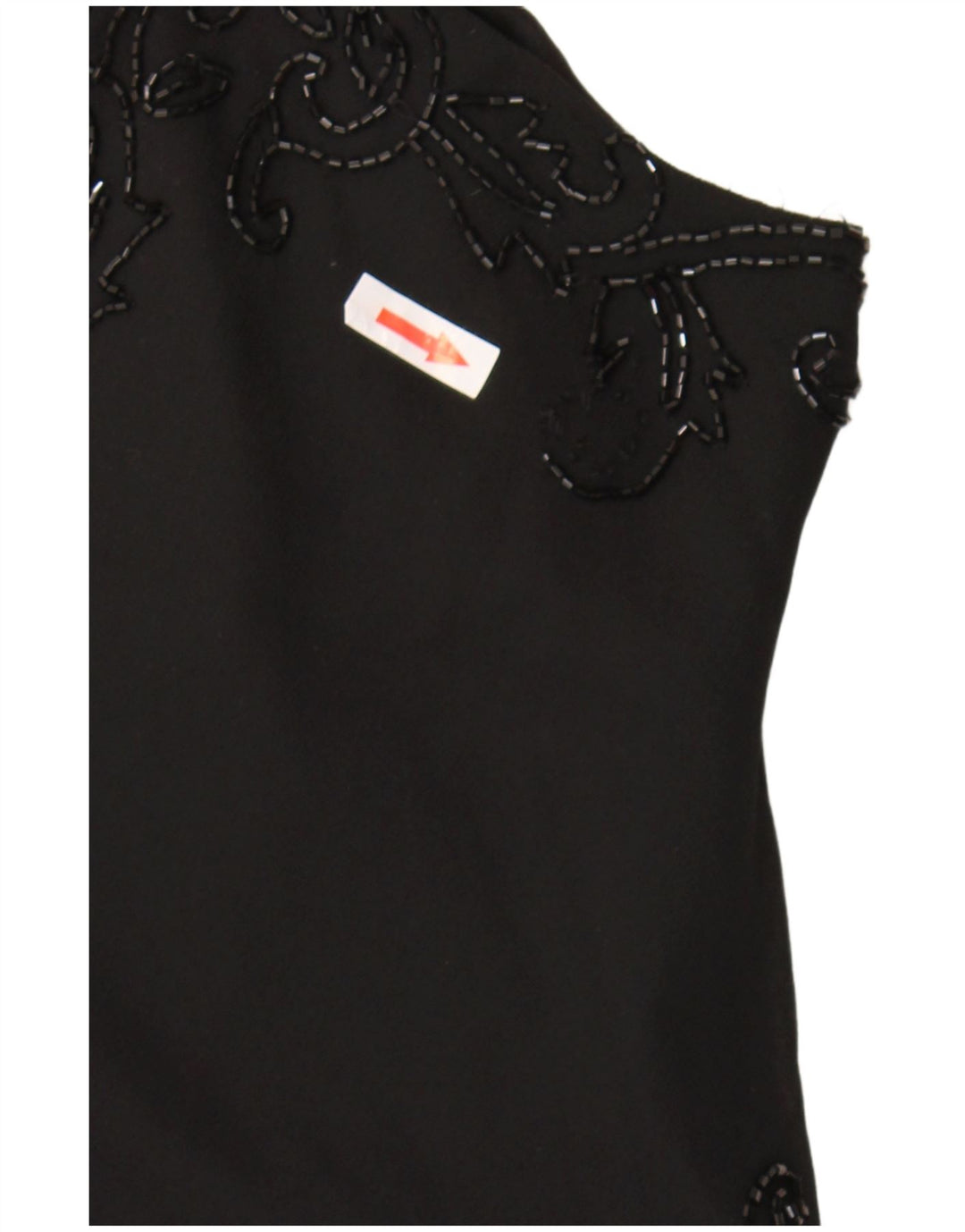 JMD Womens Asymmetrisk Slip Dress UK 12 Medium Black Polyester