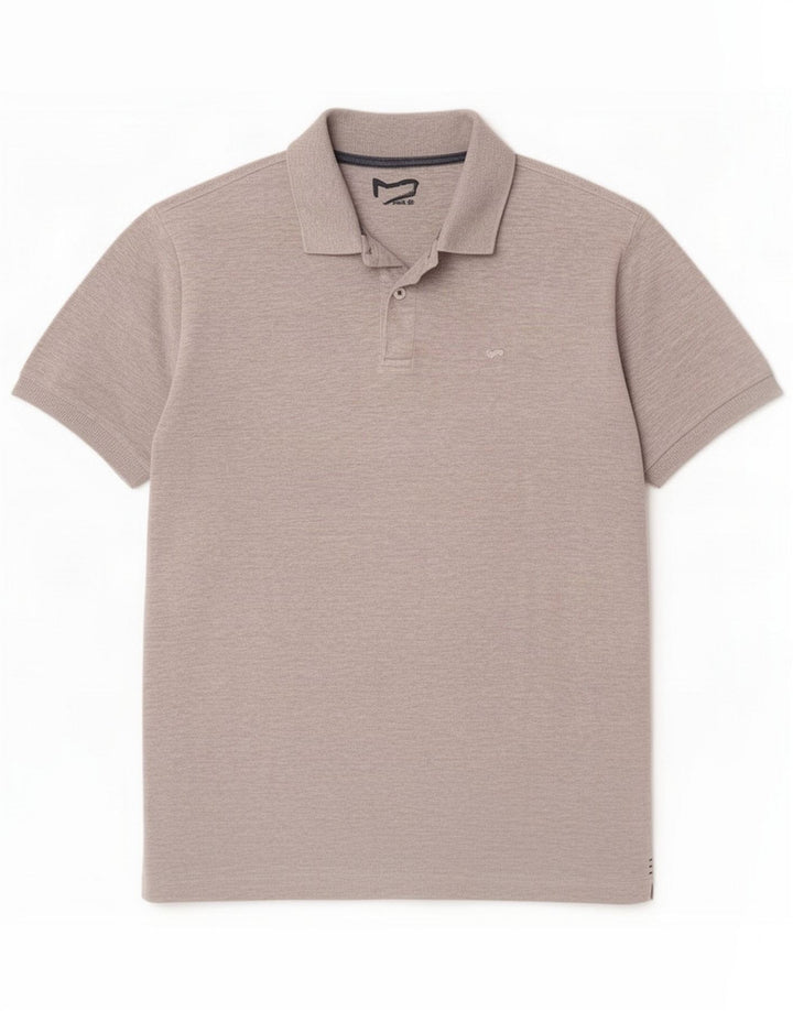 Gas Poloshirt til mænd Medium Grå Flecked Bomuld