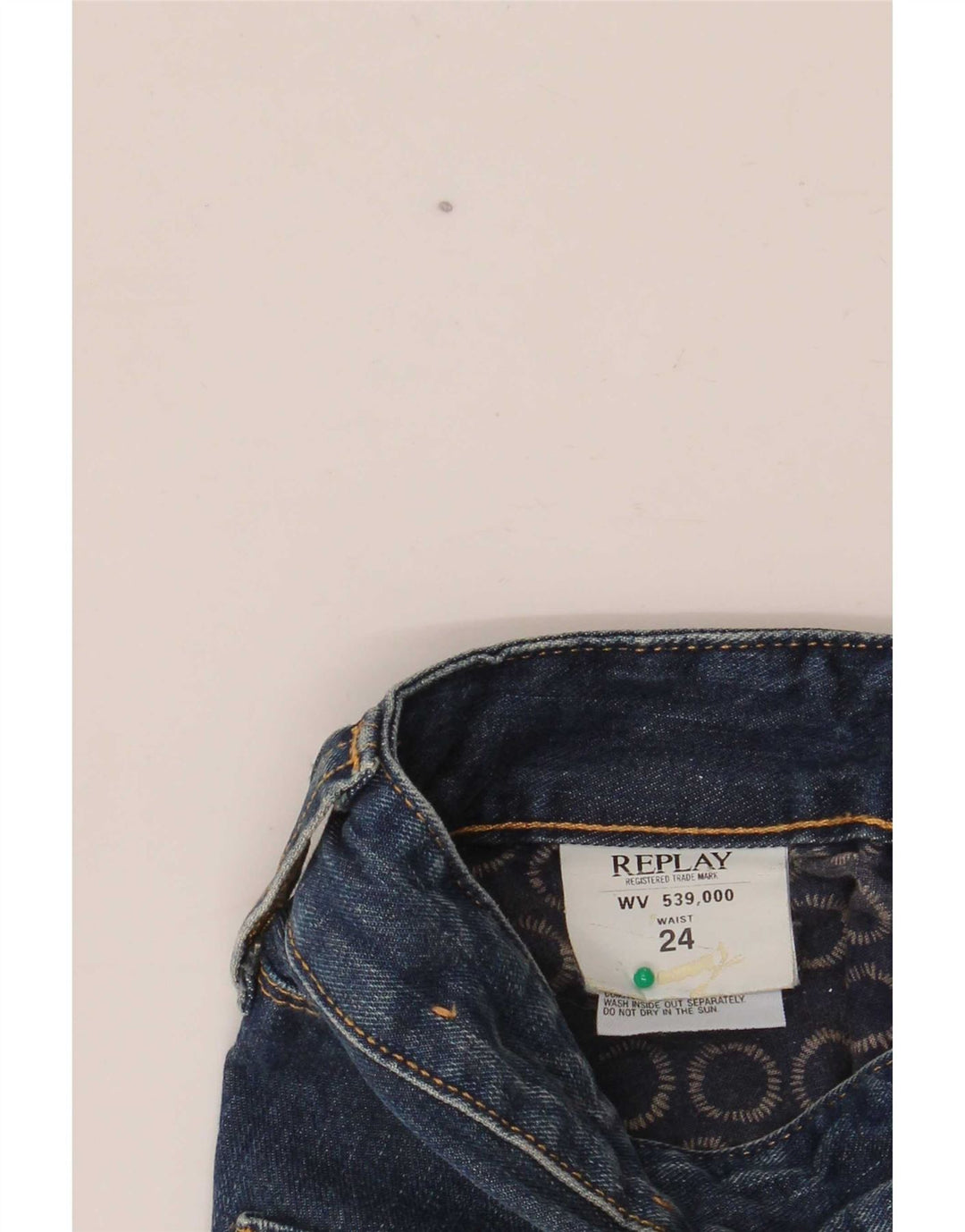 Replay Dame Denim Shorts W24 XS Blå Bomuld