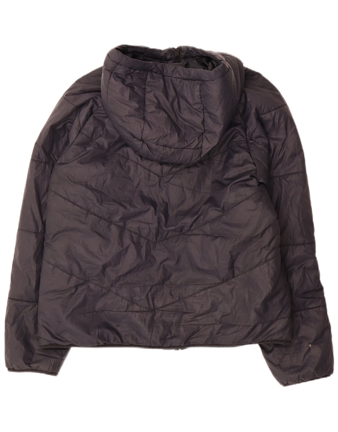 Nike polstret hættejakke til kvinder UK 14 Medium Sort Polyester