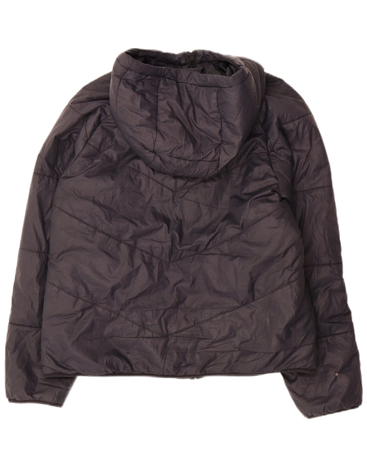 Nike polstret hættejakke til kvinder UK 14 Medium Sort Polyester