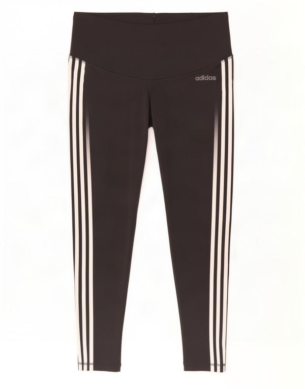 Adidas Womens Climalite Leggings UK 20/22 XL Sort Polyester