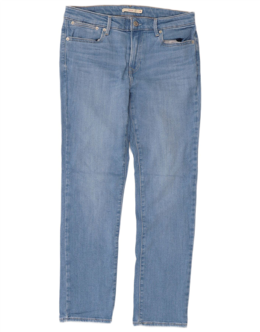LEVI'S Dame 712 Slim Jeans W31 L30 Blå Bomuld