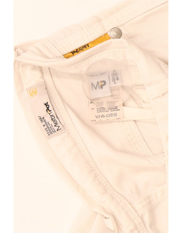 Meltin' Pot Dame Slim Jeans W36 L34 Hvid Bomuld