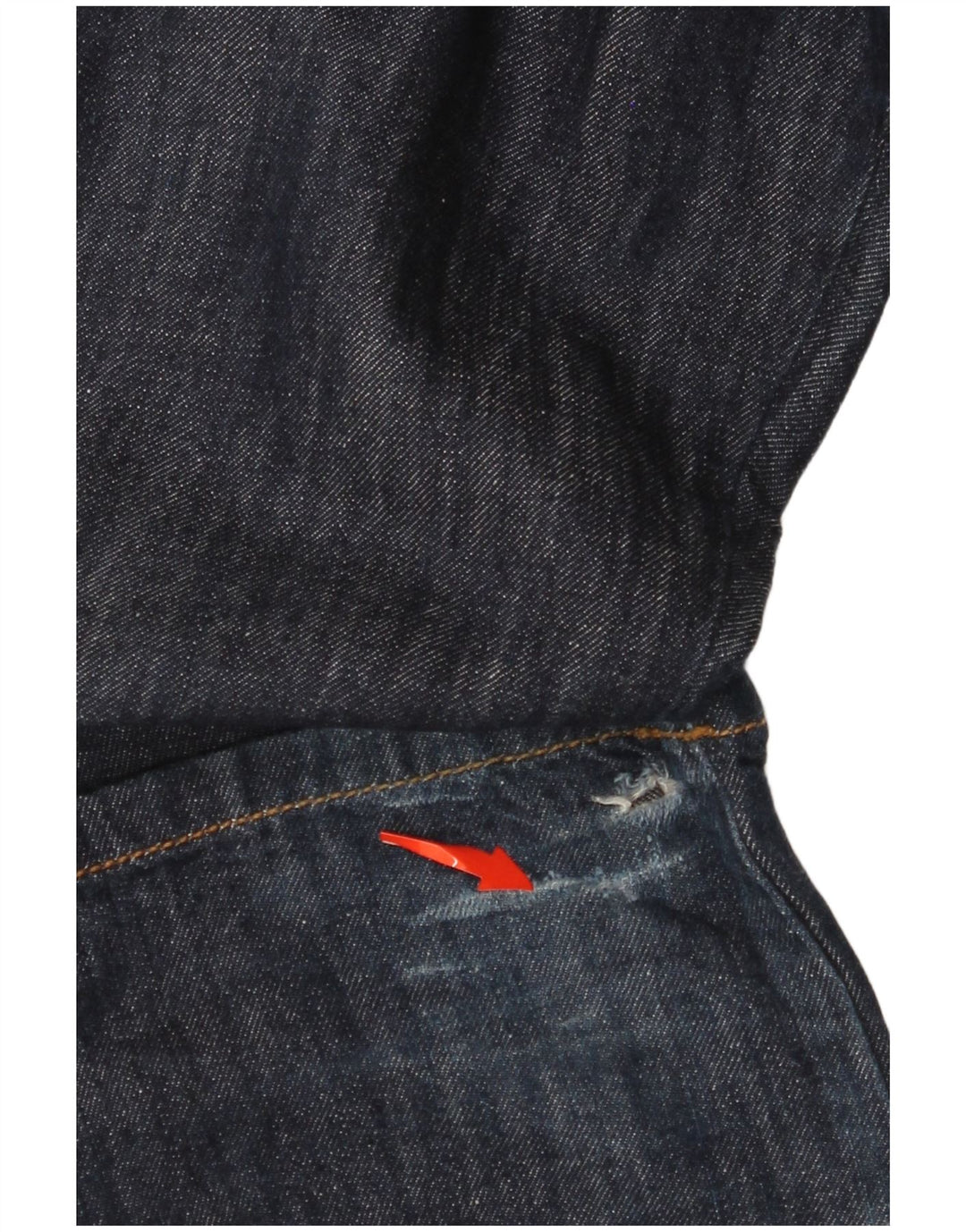 CALVIN KLEIN Lige jeans til kvinder W27 L35 Marineblå bomuld