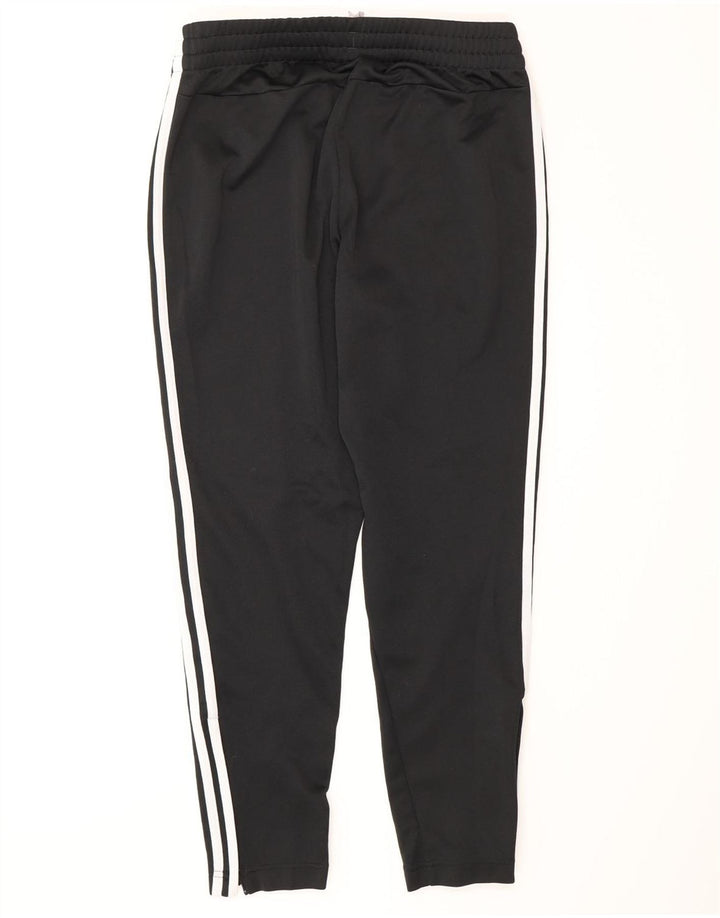ADIDAS Womens Tracksuit Trousers UK 12/14 Medium Black Polyester