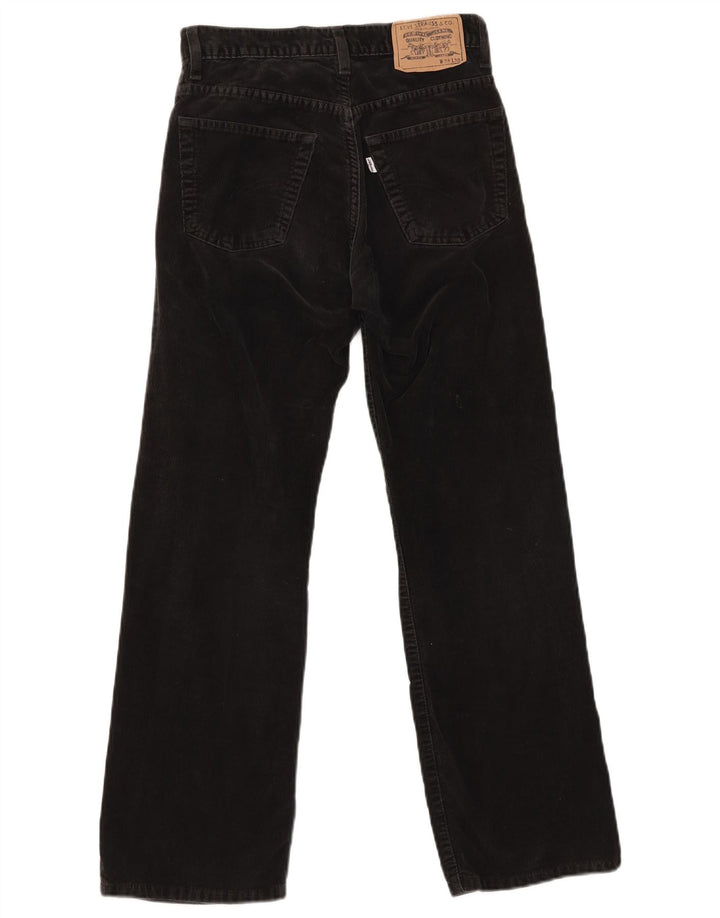 Levi's Bootcut fløjlsbukser til kvinder W28 L30 sort bomuld