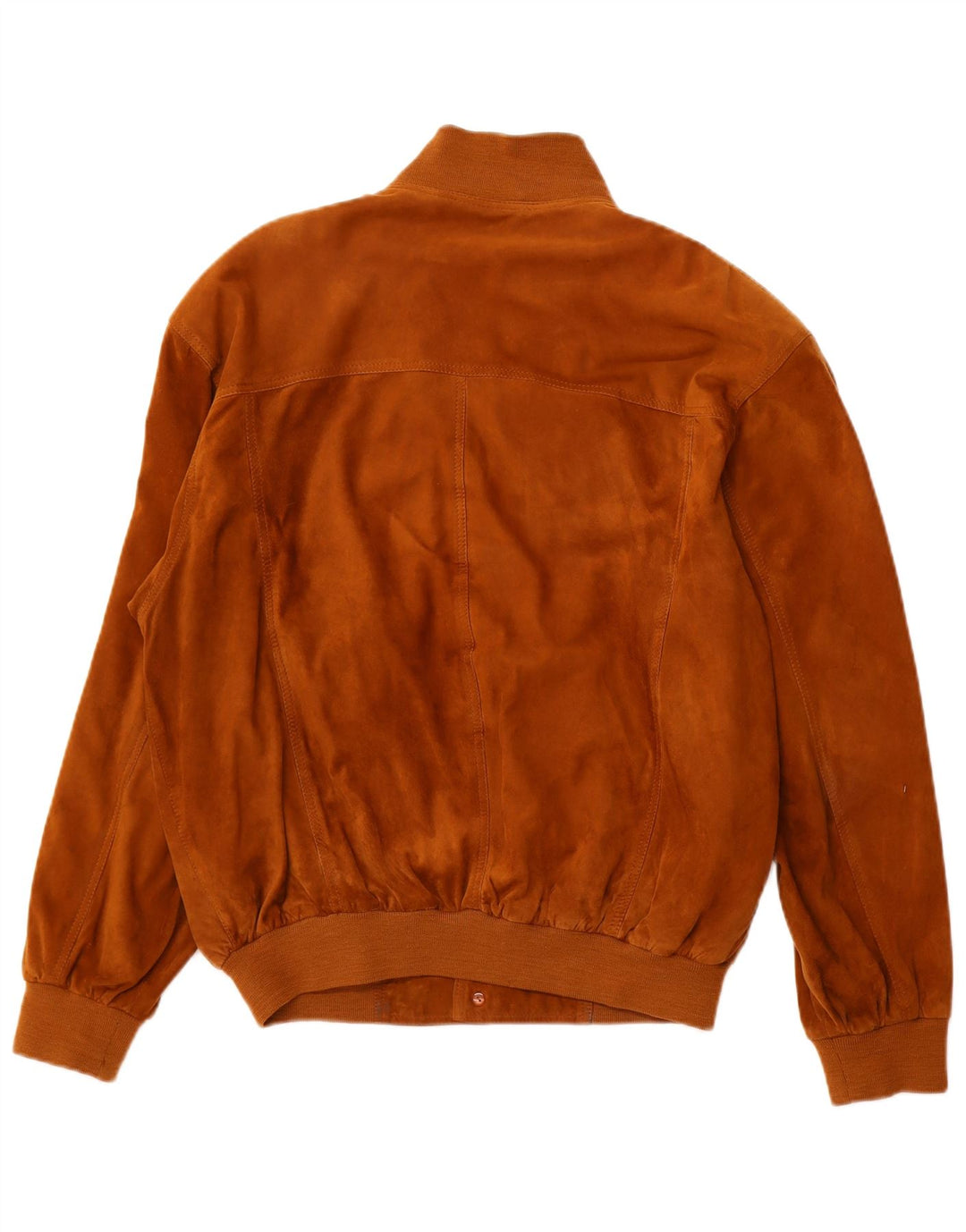 VINTAGE Bomberjakke i ruskind til mænd EU 52 XL Beige Læder