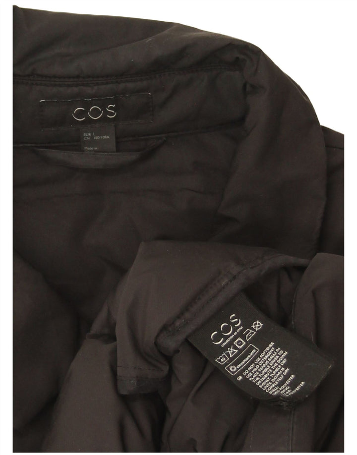 Cos Herre polstret jakke UK 40 Large Black Polyester
