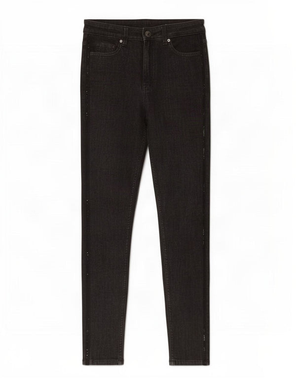 Marks & Spencer Womens The Ivy Skinny Jeans UK 10 Small W28 L27 Black