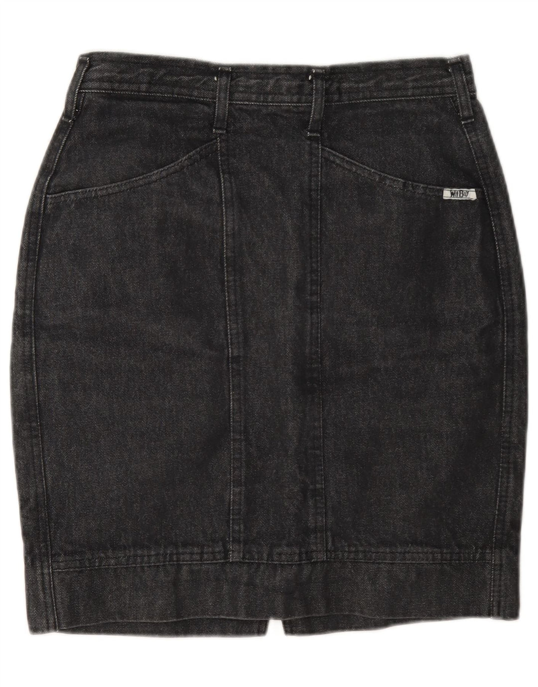 Wit Boy Dame Mini Denim Nederdel W28 Medium Grey