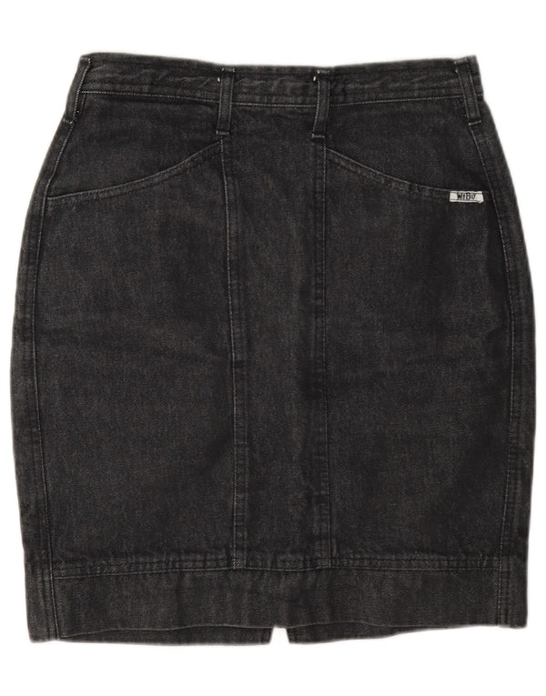 Wit Boy Dame Mini Denim Nederdel W28 Medium Grey