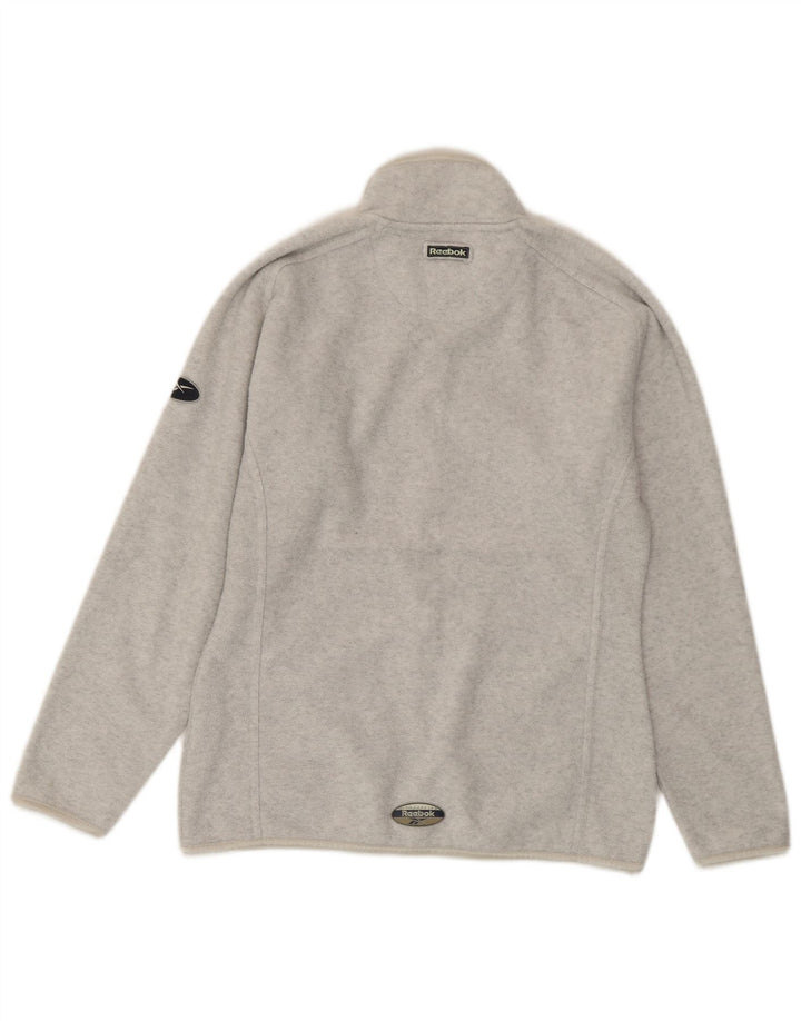 Reebok Dame Fleecejakke UK 10 Small Grå Flecked Polyester