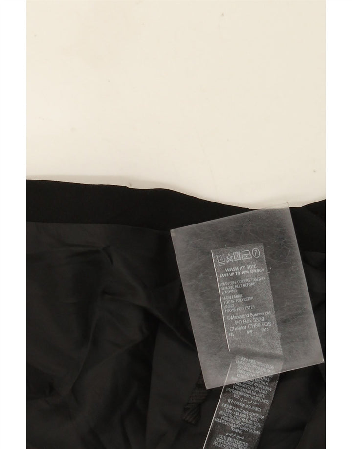 Marks & Spencer A-line nederdel til kvinder UK 20 2XL W40 sort polyester