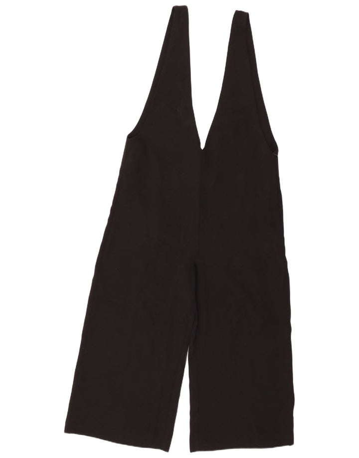 Zara Dame Ærmeløs Playsuit UK 14 Large Black Polyester