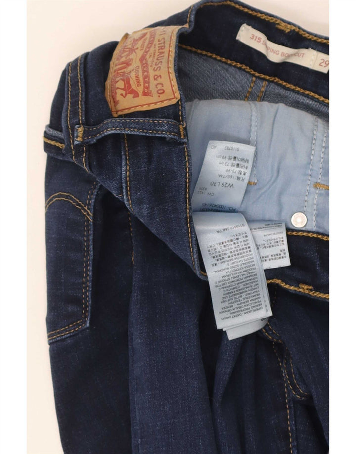Levi's Dame 315 Shaping Bootcut Jeans W29 L30 Blå Bomuld