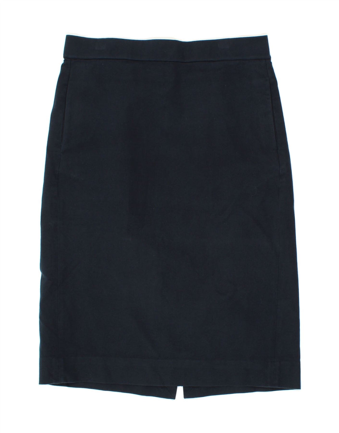 COS Womens Straight Skirt EU 40 Medium W30 Navy Blue Cotton Vintage Cos and Second-Hand Cos from Messina Hembry 