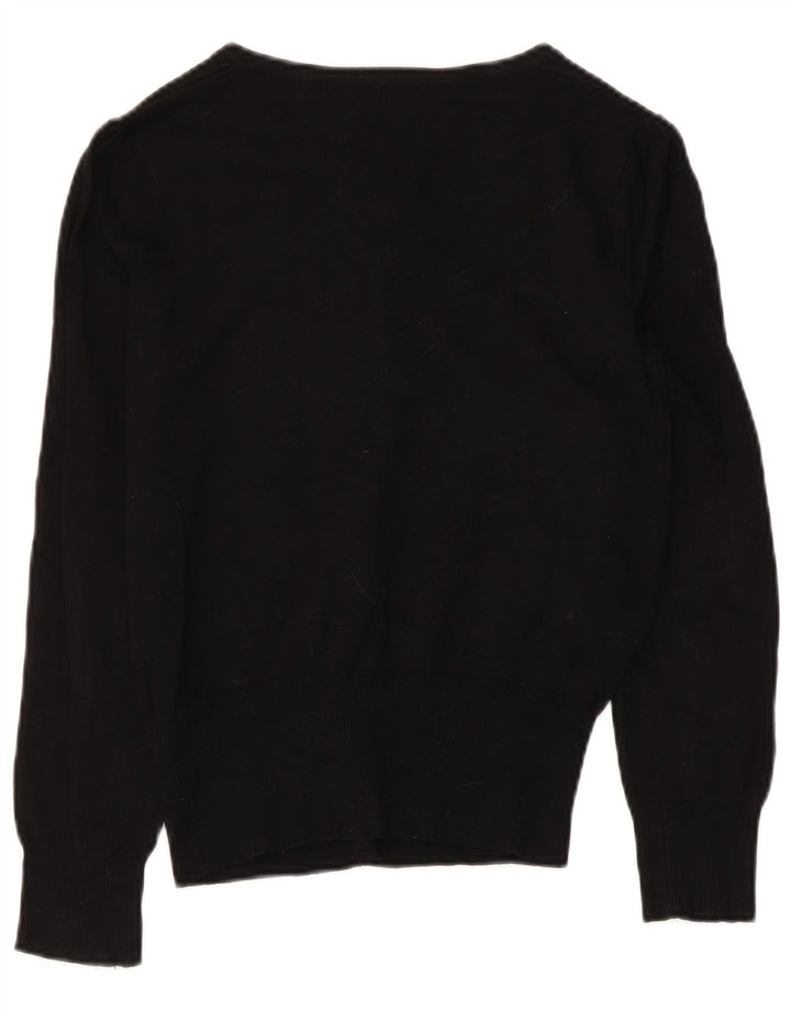 Marks & Spencer Dame Cardigan Sweater UK 8 Small Black Viscose