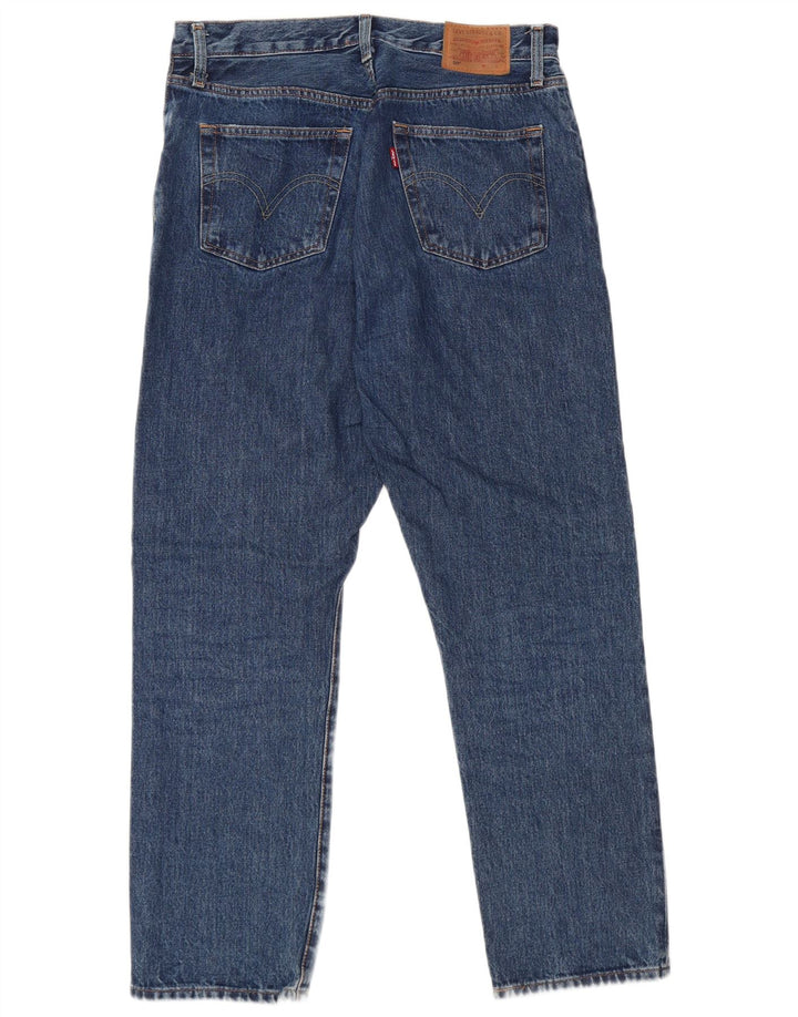 Levi's Dame 501 Straight Jeans W29 L28 Blå Bomuld