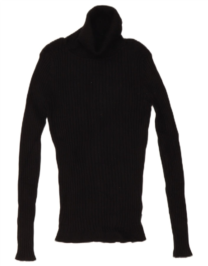 Musto Dame Rullehals Sweater UK 12 Medium Sort Viscose