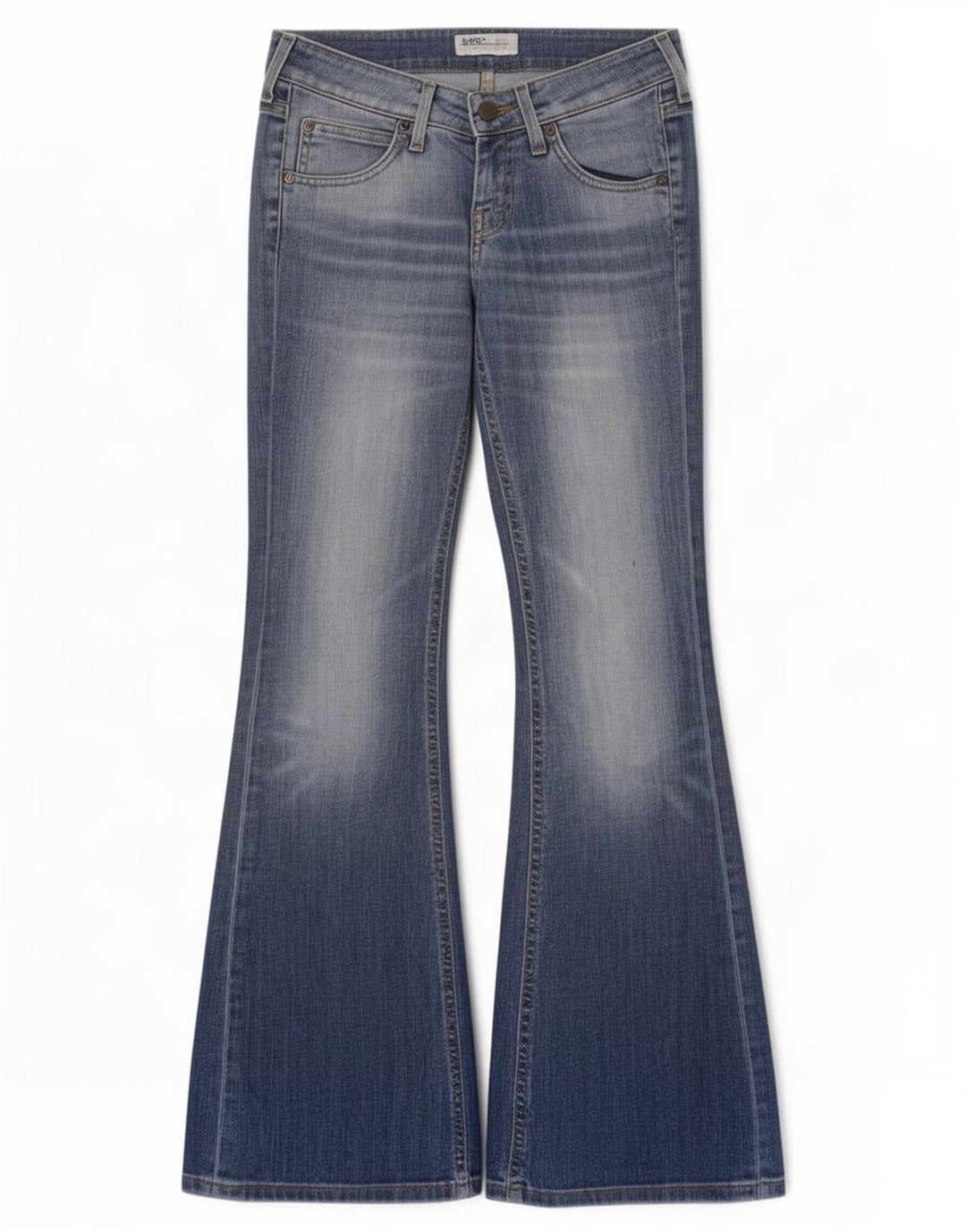 Lee Dame Gale Flared Jeans W26 L31 Blå Bomuld