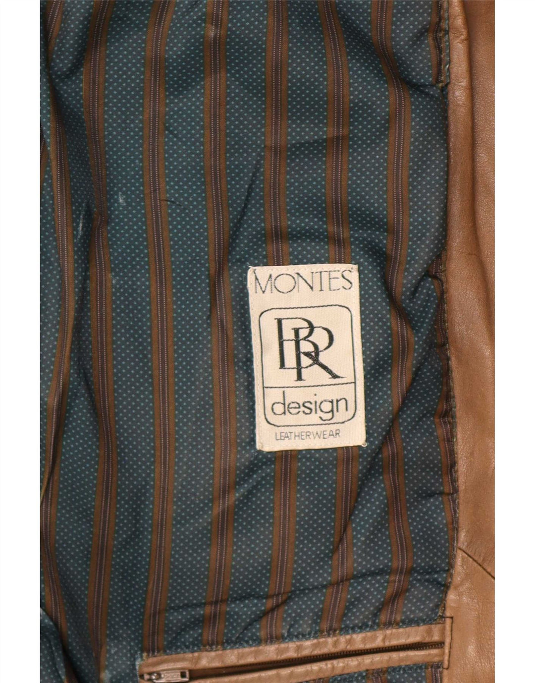 Montes Dame Oversized Læderfrakke UK 18 XL Brun