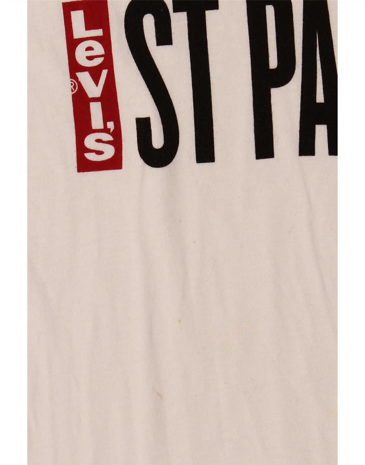 Levi's Herre grafisk T-shirt Top Lille hvid bomuld