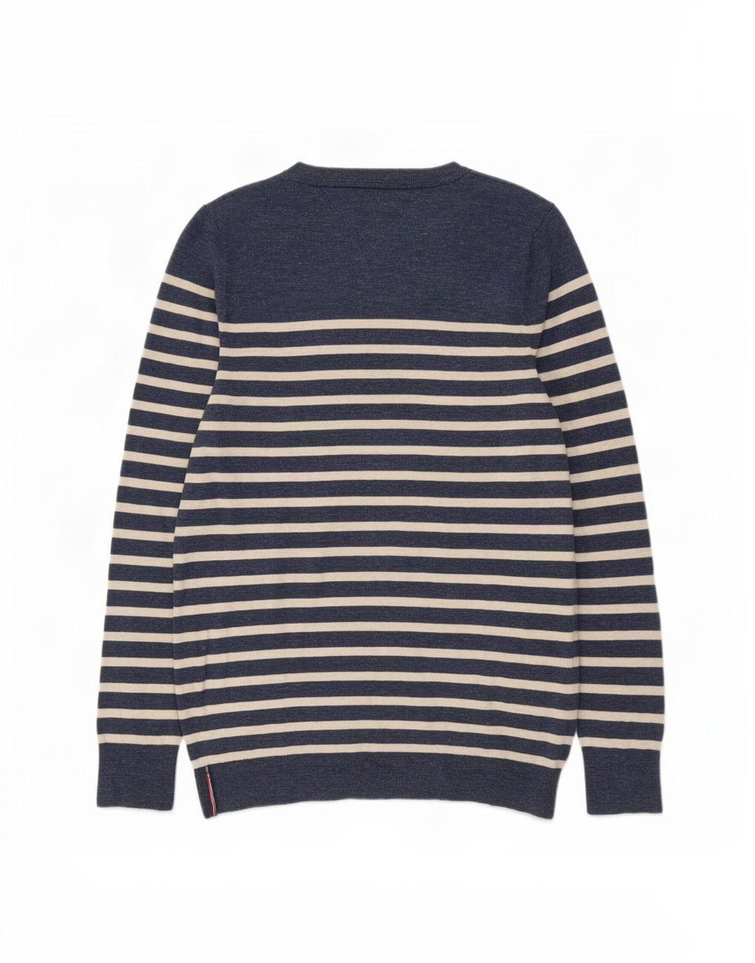 Tommy Hilfiger Herre Boat Neck Jumper Sweater Medium Marineblå Stribet
