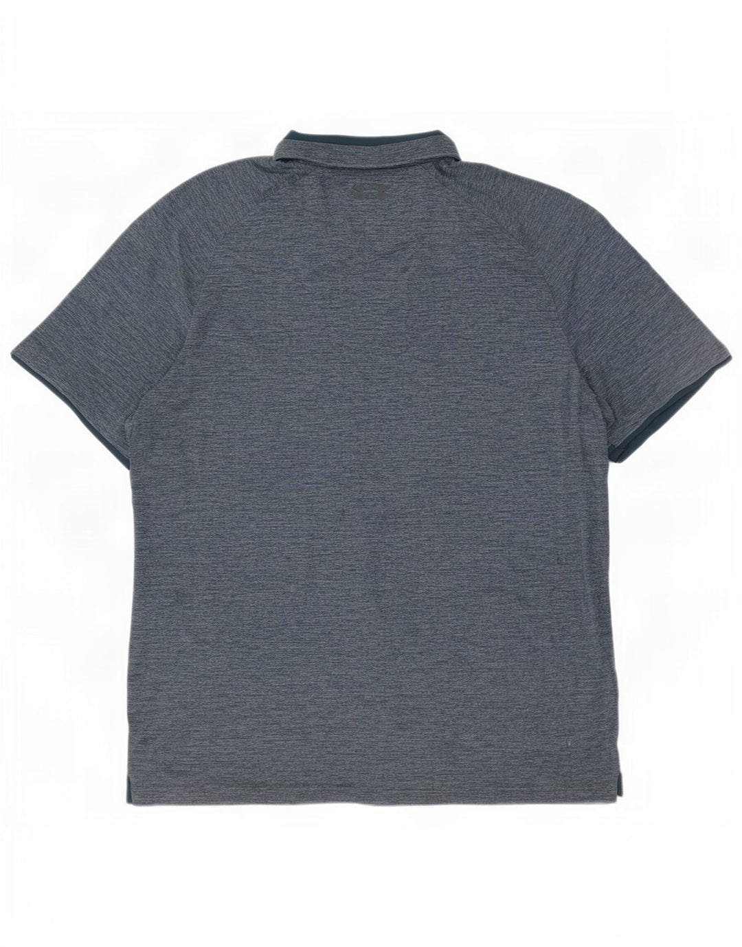 Under Armour Herre Heat Gear Polo Shirt Large Blue Flecked Polyester