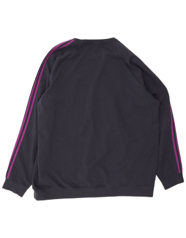 Adidas Herre Munster Rugby Graphic Sweatshirt Jumper 3XL Marineblå Bomuld