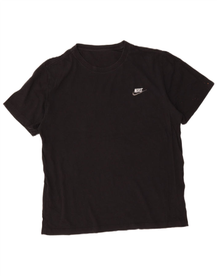 Nike T-shirt top til mænd, stor sort bomuld